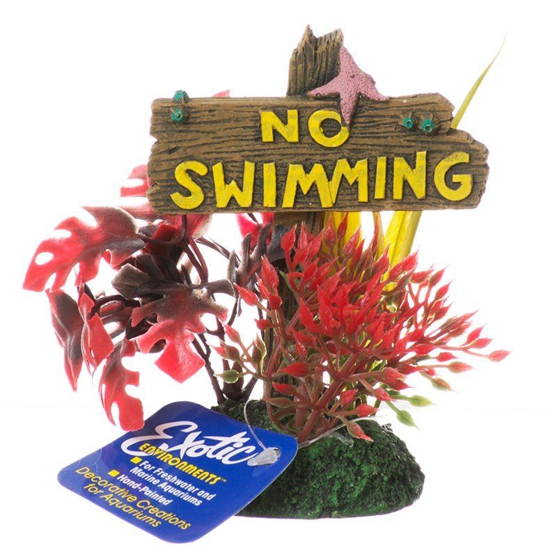 Exotic Environments No Swimming Sign image 0