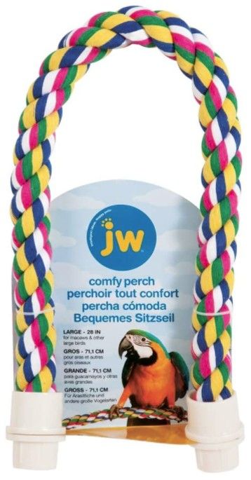 JW Pet Flexible Multi-Color Comfy Rope Perch 28 Inch image 0