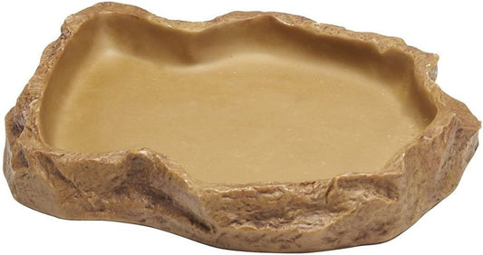 Exo-Terra Granite Rock Reptile Feeding Dish image 0