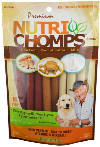 Pork Chomps Premium Nutri Chomps Assorted Flavor Twist - MIni image 0