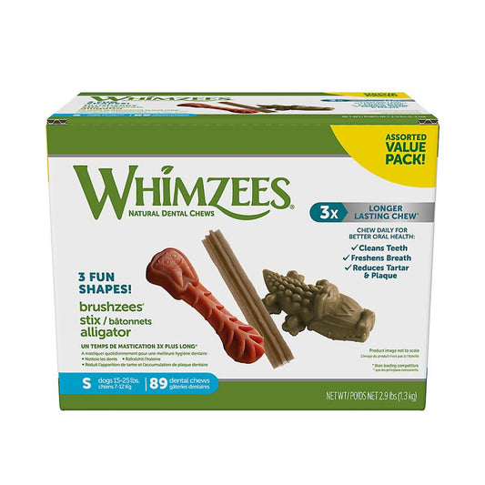 Whimzees Dog Dental Chew Small Variety Packs image 0