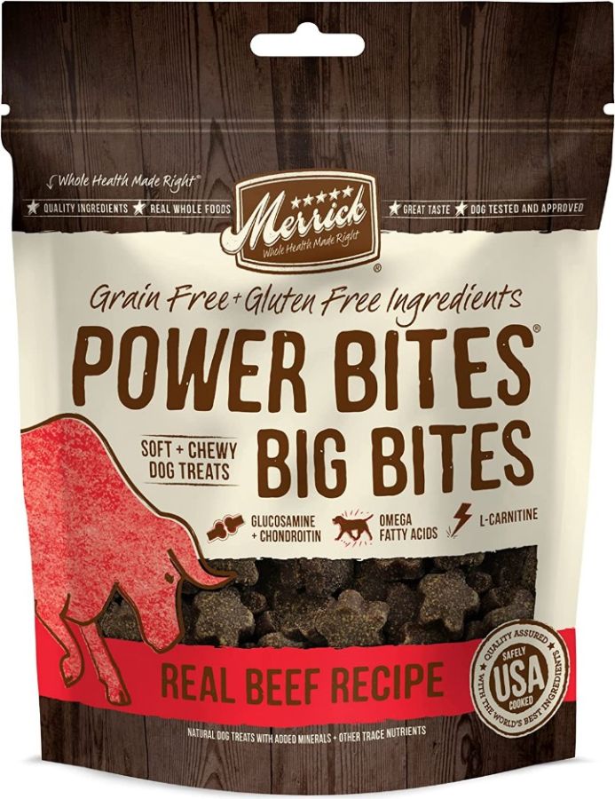 Merrick Power Bites Large Breed Big Bites Beef Recipe image 0