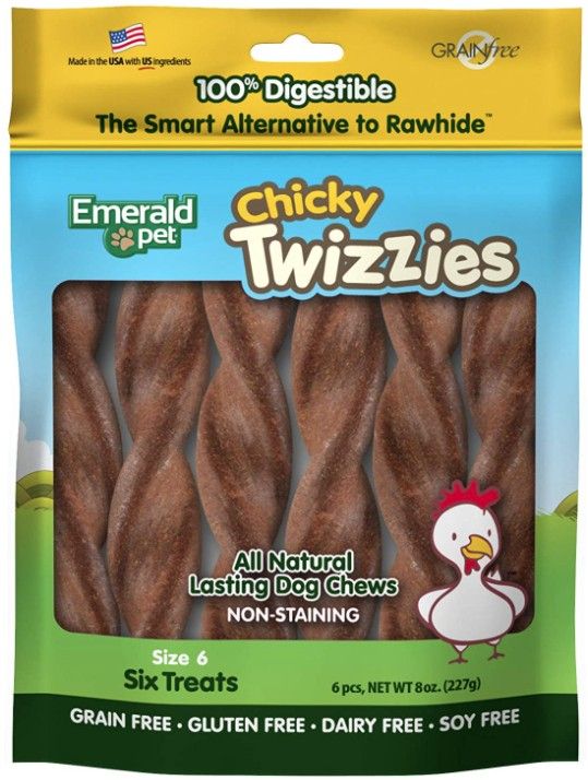 Emerald Pet Chicky Twizzies Natural Dog Chews image 0