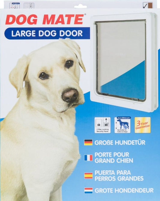 Dog Mate Multi Insulation Dog Door - White image 0