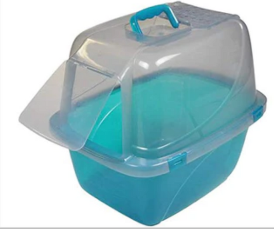 Van Ness Translucent Enclosed Cat Litter Pan - Assorted - Large image 0