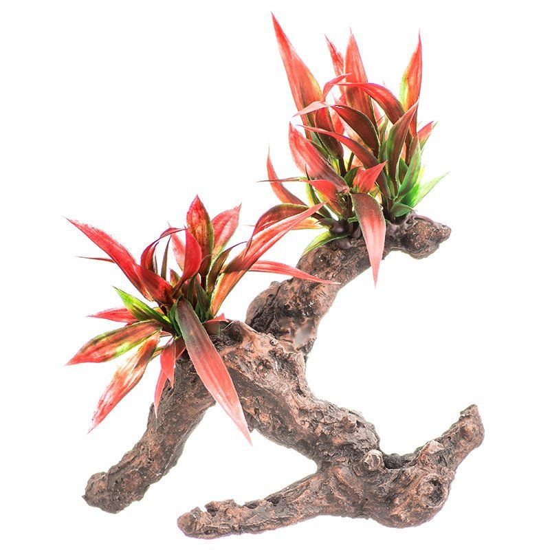 Aquatop Driftwood Aquarium Plant - Firey Red image 0