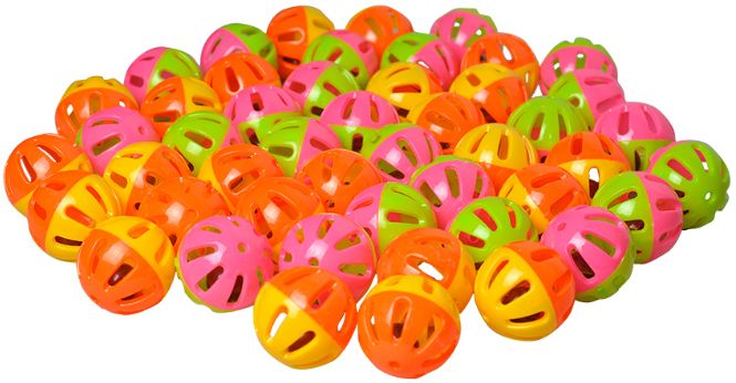 AE Cage Company Happy Beaks Small Round Rattle Ball Bird Toy image 0