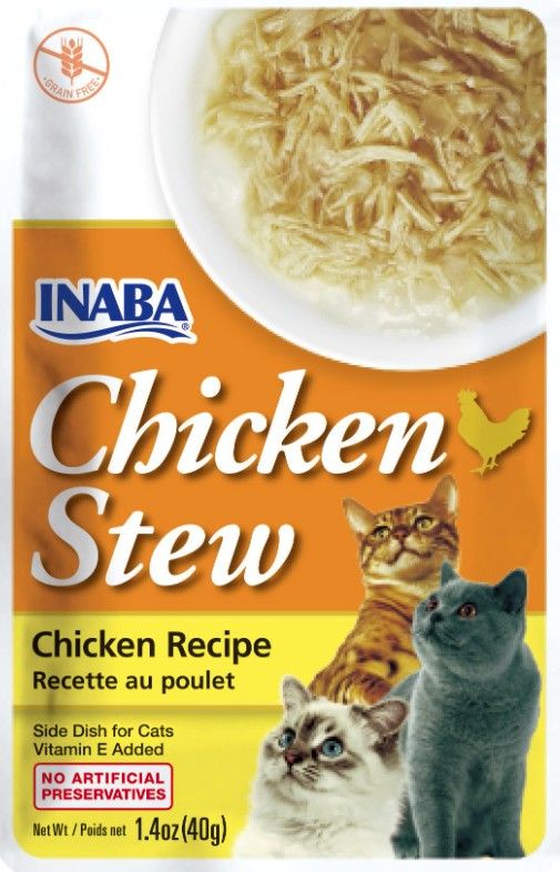 Inaba Chicken Stew Chicken Recipe Side Dish for Cats - 6 Pack image 0