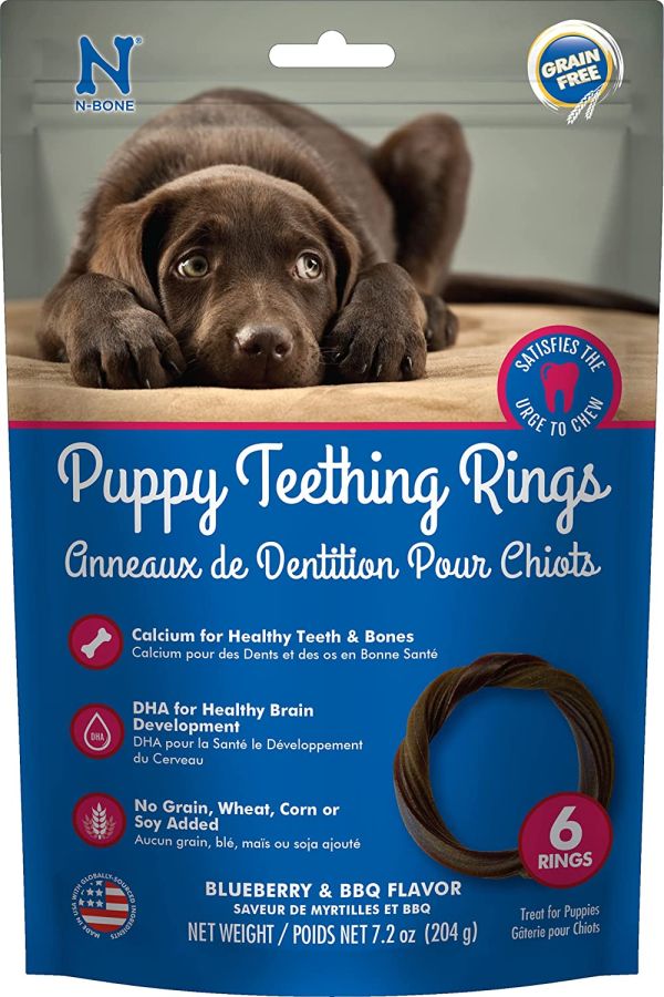 N-Bone Puppy Teething Rings Blueberry Flavor image 0
