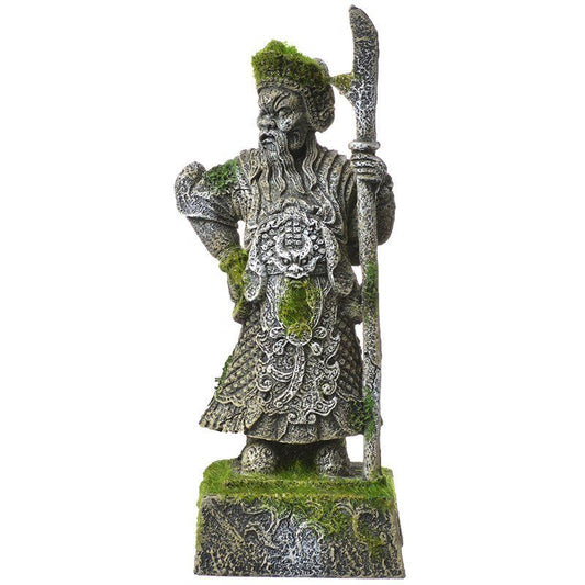 Exotic Environments Thai Warrior Statue with Moss Aquarium Ornament image 0