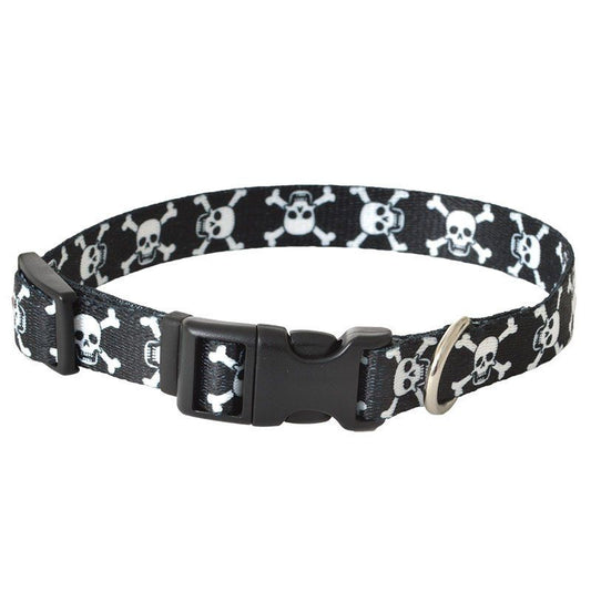 Pet Attire Styles Skulls Adjustable Dog Collar image 0