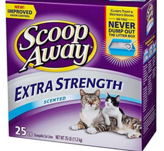 Scoop Away Extra Strength Multi-Cat Cat Litter - Clean Breeze - 25 Lbs image 0