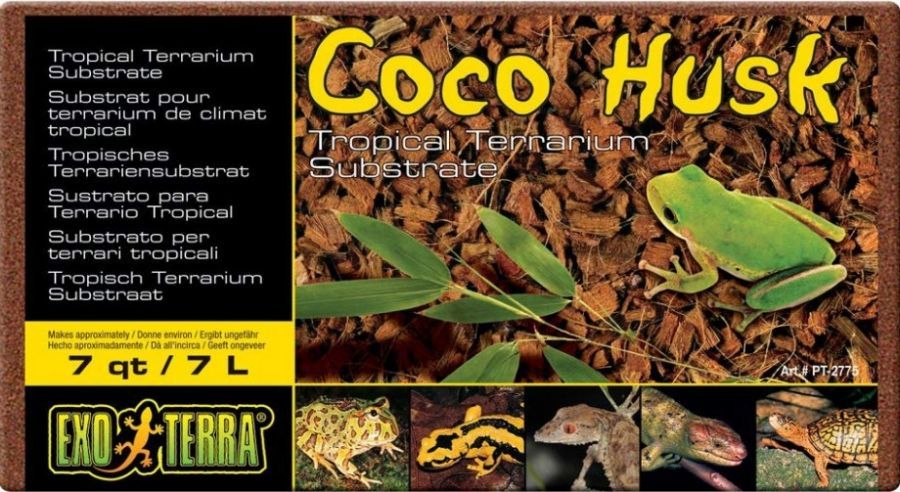 Exo Terra Coco Husk Brick Tropical Terrarium Reptile Substrate image 0
