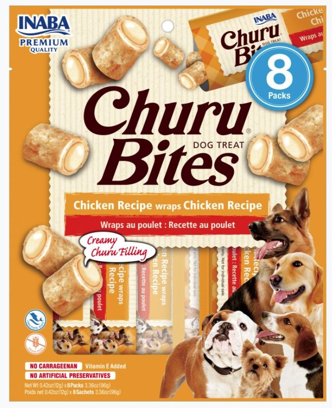 Inaba Churu Bites Dog Treat Chicken Recipe wraps Chicken Recipe image 0