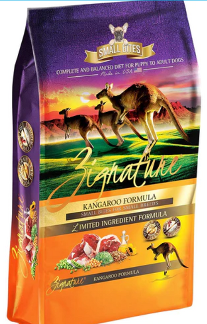 Pets Global Zignature Kangaroo Formula Small Bites Dry Dog Food image 0