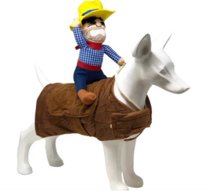 Pet Life 'Yeepaw' Cowboy Pet Holiday Dog Costume image 0