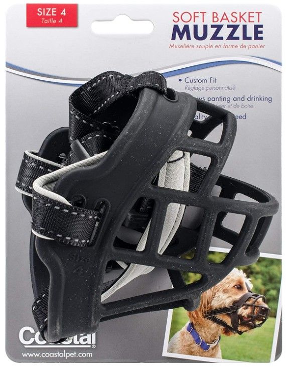 Coastal Pet Soft Basket Muzzle for Dogs Black image 0