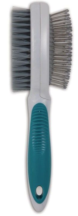 JW Pet Furbuster 2-In-1 Pin and Bristle Brush for Dogs image 0