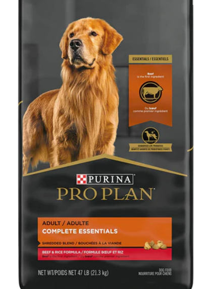 Purina Pro Plan With Probiotics High Protein Shredded Blend Beef & Rice 47lbs image 0