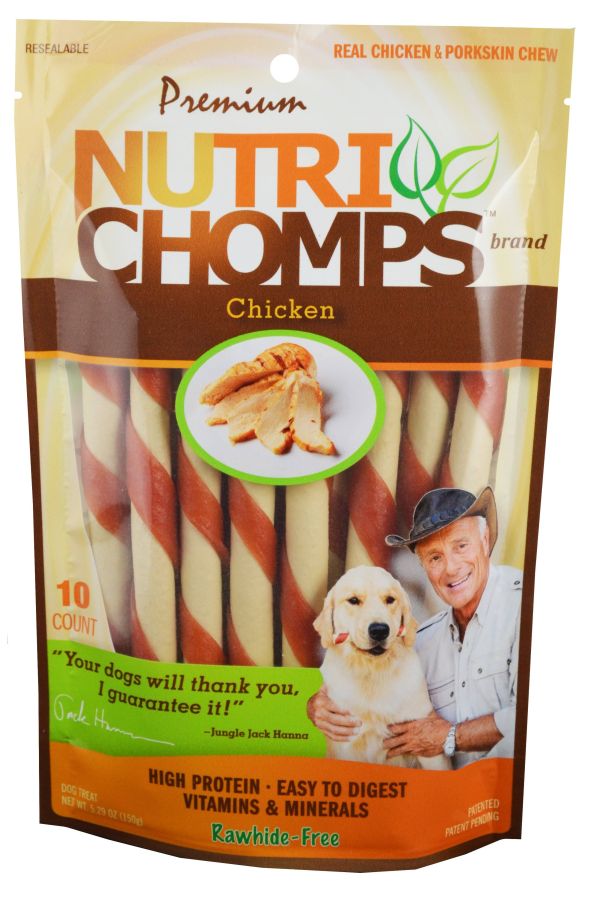 Nutri Chomps Mini Twist Dog Treat Chicken Flavor image 0