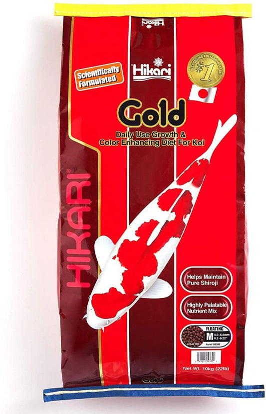 Hikari Gold Color Enhancing Koi Food - Medium Pellet image 0