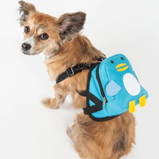 Pet Life 'Waggler Hobbler' Large-Pocketed Animated Fashion Dog Harness Backpack image 0