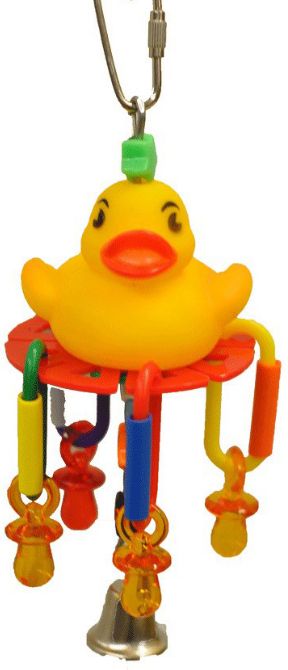 AE Cage Company Happy Beaks Lucky Rubber Ducky Bird toy image 0