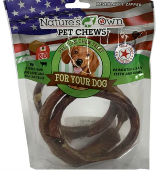 Nature's Own USA Bully Rings Natural Dog Chews - Beef - 3 Pack image 0