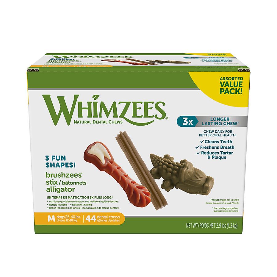 Whimzees Dog Dental Chew Variety Pack Medium image 0