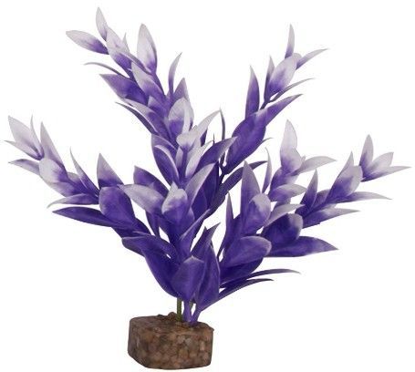 GloFish Plastic Aquarium Plant - Purple/White image 0