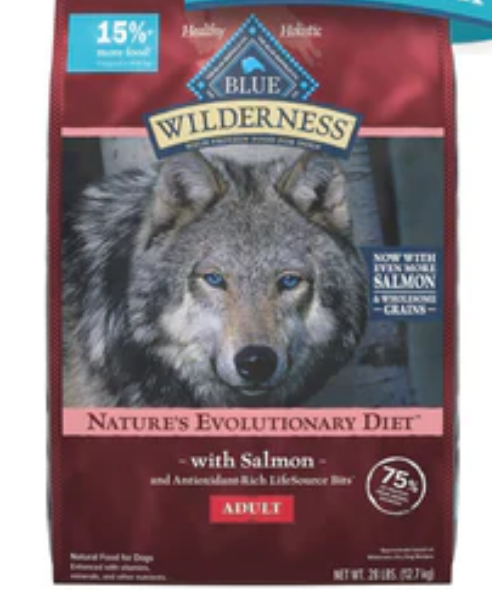 Blue Buffalo Wilderness Adult High-Protein Salmon with Wholesome Grains Dry Dog image 0
