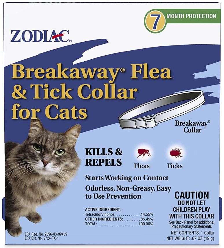 Zodiac Breakaway Flea & Tick Collar for Cats image 0