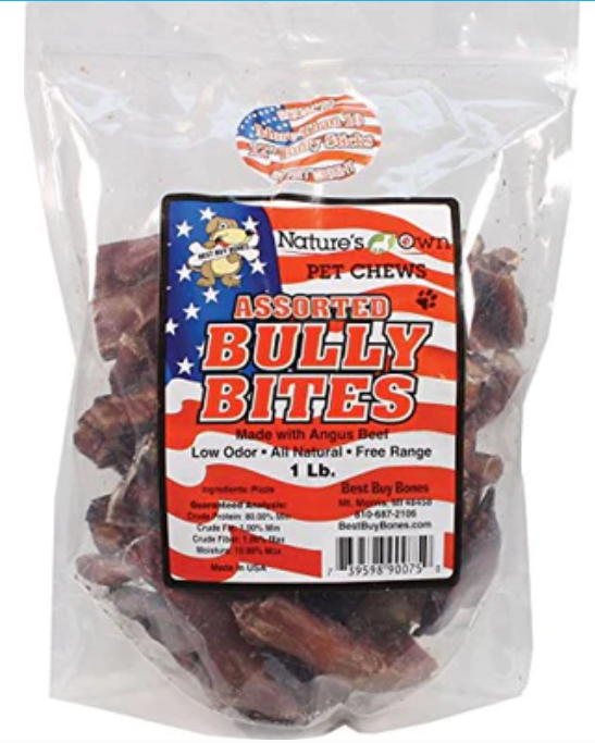 Nature's Own USA Bully Bites Natural Dog Chews - Beef - 1 Lb image 0