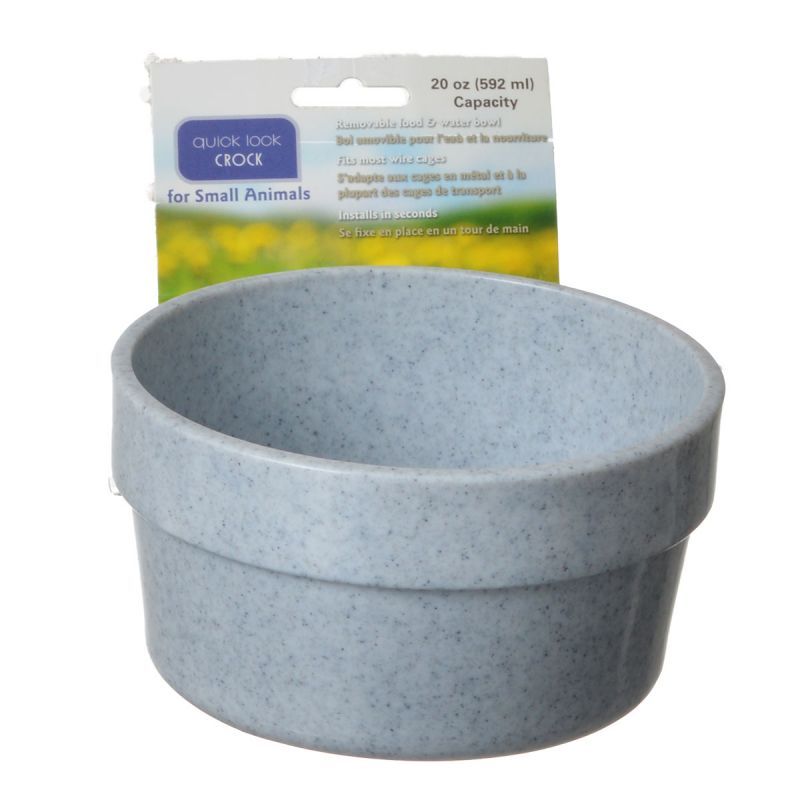 Lixit Quick Lock Crock Granite Color Hanging Feeder image 0