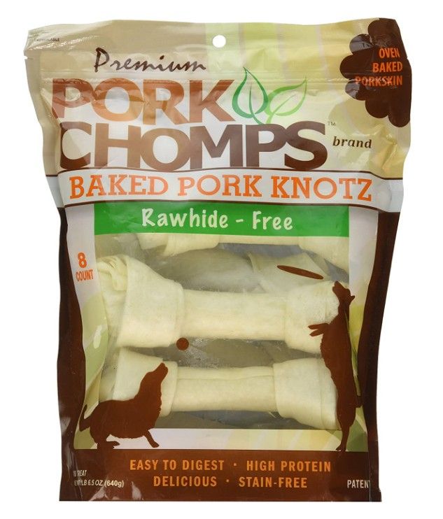 Pork Chomps Premium Pork Knotz - Baked image 0