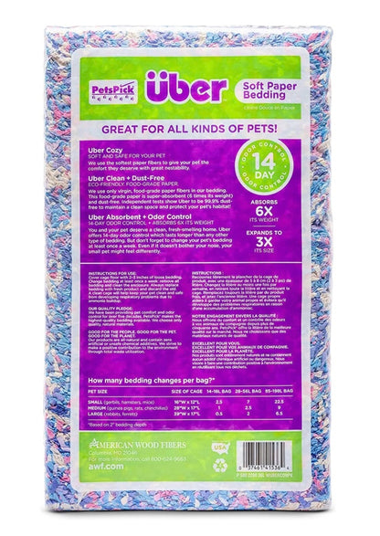 Uber Soft Paper Pet Bedding - Confetti - 36 L image 1