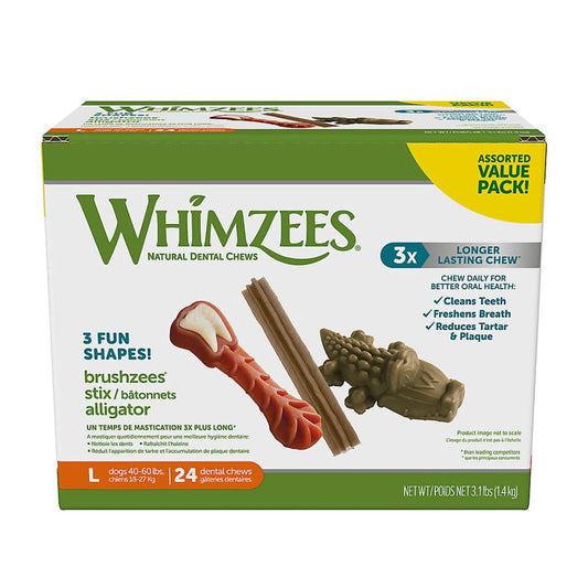 Whimzees Dog Dental Chew Variety Pack Large image 0