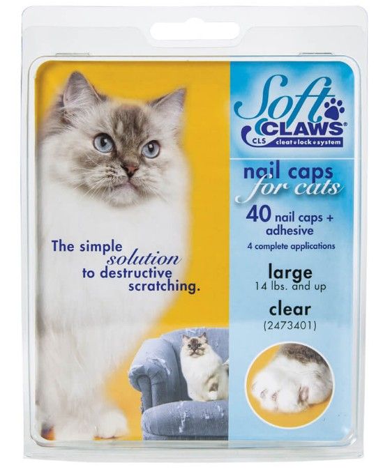 Soft Claws Nail Caps for Cats Clear image 0