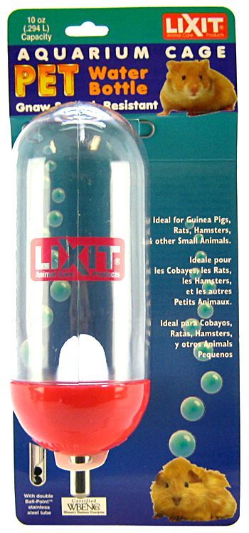 Lixit Aquarium Cage Water Bottle Clear image 0