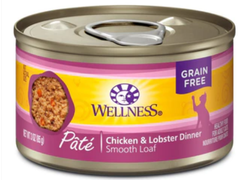 Wellness Complete Health Natural Grain Free Chicken & Lobster Pate Wet Cat Food image 0
