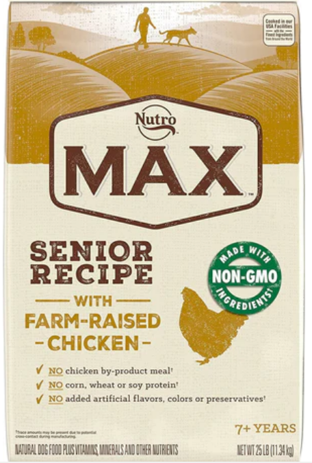 Nutro Max Senior Chicken Dry Dog Food - 25 Lbs. image 0