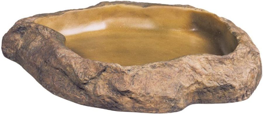 Exo-Terra Granite Rock Reptile Feeding Dish image 0