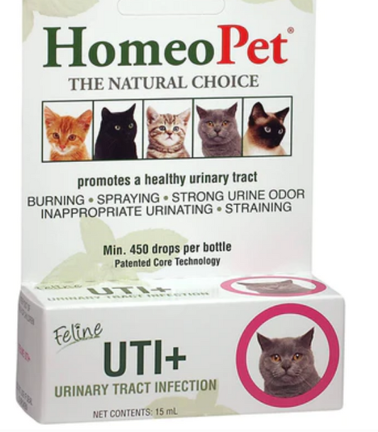 HomeoPet Feline Urinary Tract Infection Support Cat First Aid Care - 15 ml image 0