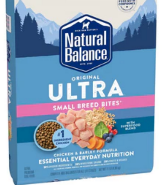Natural Balance Original Ultra Chicken & Barley Formula Small Breed Bites image 0