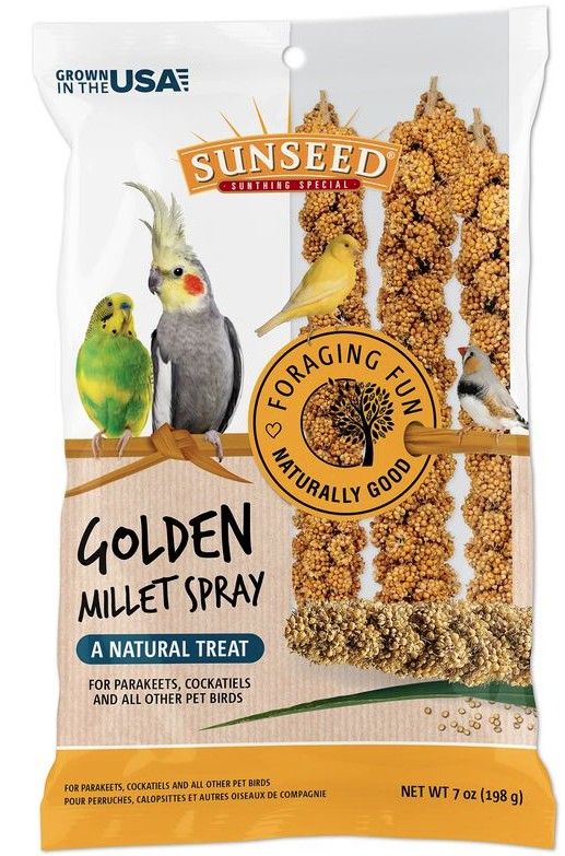Sunseed Golden Millet Spray Natural Bird Treat image 0
