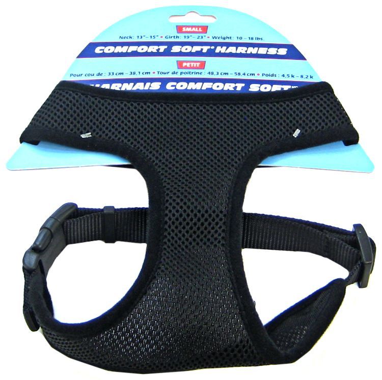 Coastal Pet Comfort Soft Adjustable Harness - Black image 0