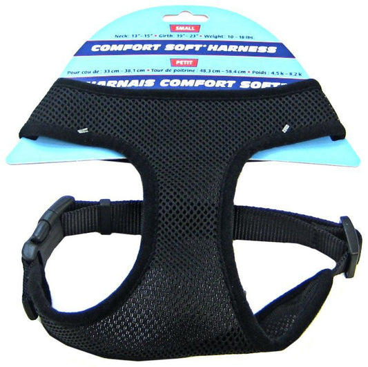 Coastal Pet Comfort Soft Adjustable Harness - Black image 0