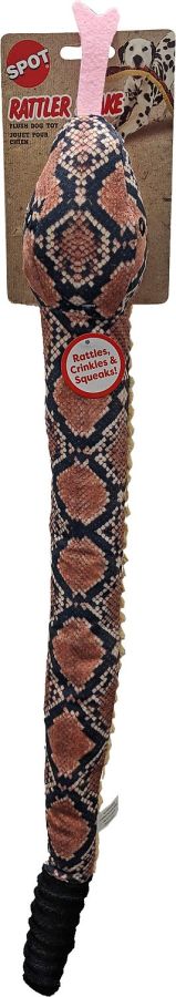 Spot Rattle Snake Plush Dog Toy 24 Inch image 0