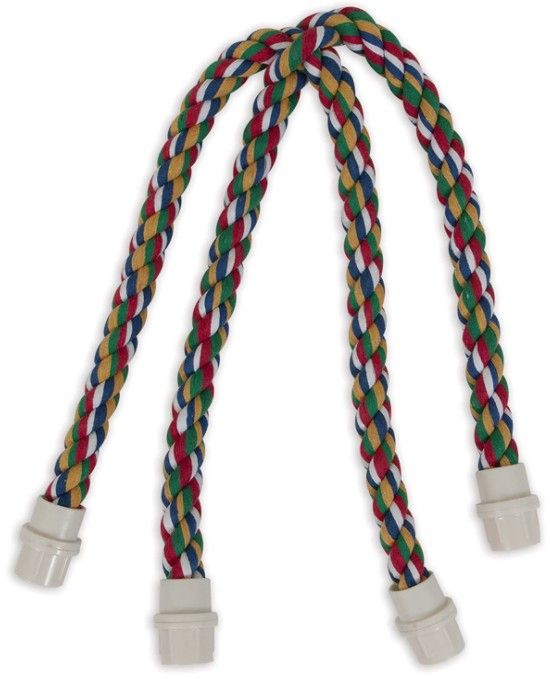 JW Pet Flexible Multi-Color Cross Rope Perch 25" image 0
