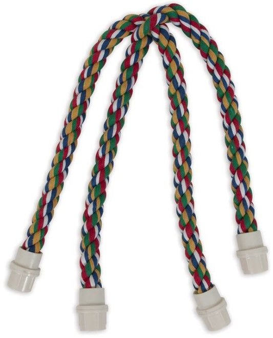 JW Pet Flexible Multi-Color Cross Rope Perch 25" image 0
